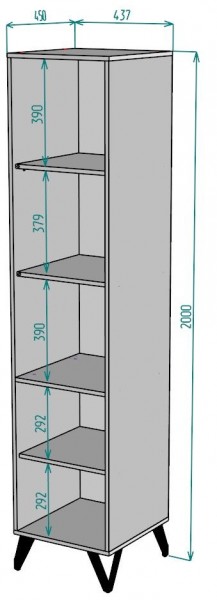 Шкаф Дельта H102 в Соликамске - solikamsk.ok-mebel.com | фото 2