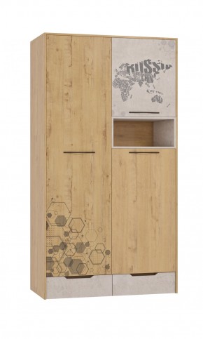 Шкаф для одежды 3 двери и 2 ящика Шк134.0 ДС Стэнфорд в Соликамске - solikamsk.ok-mebel.com | фото