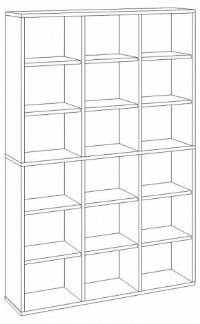 Шкаф книжный Домино СУ(ш3в2)+6ФГ в Соликамске - solikamsk.ok-mebel.com | фото 2