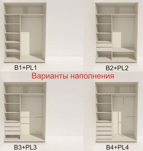 Шкаф-купе 1400 серии SOFT D6+D4+B2+PL2 (2 ящика+1штанга+1 полка) профиль «Капучино» в Соликамске - solikamsk.ok-mebel.com | фото 7