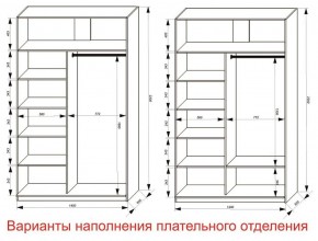 Шкаф-купе 1400 серии SOFT D8+D2+B2+PL4 (2 ящика+F обр.штанга) профиль «Графит» в Соликамске - solikamsk.ok-mebel.com | фото 8