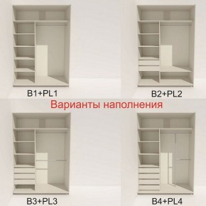 Шкаф-купе 1600 серии SOFT D1+D3+B2+PL1 (2 ящика+1штанга) профиль «Графит» в Соликамске - solikamsk.ok-mebel.com | фото 5