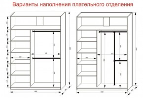 Шкаф-купе 1600 серии SOFT D1+D3+B2+PL1 (2 ящика+1штанга) профиль «Графит» в Соликамске - solikamsk.ok-mebel.com | фото 7