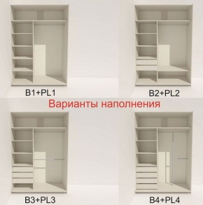 Шкаф-купе 1600 серии SOFT D8+D2+B2+PL4 (2 ящика+F обр.штанга) профиль «Графит» в Соликамске - solikamsk.ok-mebel.com | фото 6