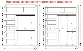 Шкаф-купе 1800 серии SOFT D8+D2+B2+PL4 (2 ящика+F обр.штанга) профиль «Капучино» в Соликамске - solikamsk.ok-mebel.com | фото 6