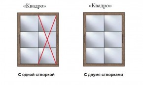 Шкаф-купе №19 Серия 3 Квадро (1500) Ясень анкор светлый в Соликамске - solikamsk.ok-mebel.com | фото 3