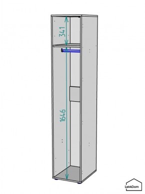 Шкаф Linnea MHR-1 2050х400х510 (ДВ-М 11.1.25) в Соликамске - solikamsk.ok-mebel.com | фото 3