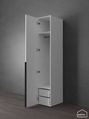 Шкаф Linnea MHR-1-3 2050х400х510 (Белый-М 11.1.2) в Соликамске - solikamsk.ok-mebel.com | фото 5