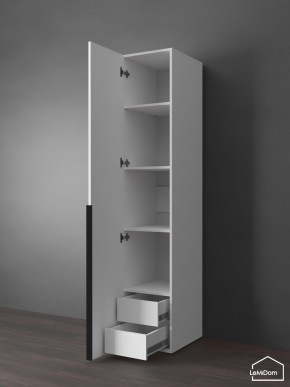 Шкаф Linnea MHR-1-3 2050х400х510 (Белый-М 11.1.2) в Соликамске - solikamsk.ok-mebel.com | фото 6