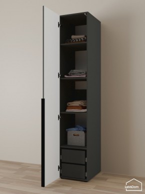 Шкаф Linnea MHR-1-4 2050х400х510 (Графит-М 11.1.25) в Соликамске - solikamsk.ok-mebel.com | фото 5