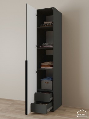 Шкаф Linnea MHR-1-4 2050х400х510 (Графит-М 11.1.25) в Соликамске - solikamsk.ok-mebel.com | фото 6