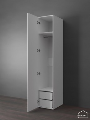 Шкаф Linnea MHR-1PO-3 2050х400х510 (Белый-М 11.1.2) в Соликамске - solikamsk.ok-mebel.com | фото 4