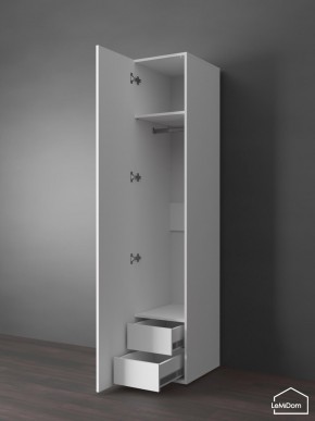 Шкаф Linnea MHR-1PO-3 2050х400х510 (Белый-М 11.1.2) в Соликамске - solikamsk.ok-mebel.com | фото 5