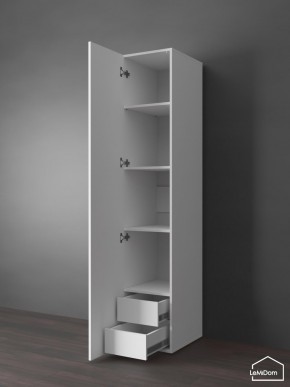 Шкаф Linnea MHR-1PO-4 2050х400х510 (Белый-М 11.1.1) в Соликамске - solikamsk.ok-mebel.com | фото 4