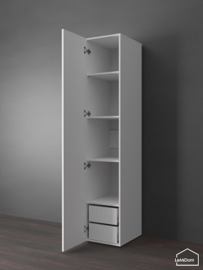 Шкаф Linnea MHR-1PO-4 2050х400х510 (Белый-М 11.1.1) в Соликамске - solikamsk.ok-mebel.com | фото 5