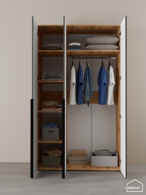 Шкаф Linnea MHR-3-1 2050х1200х510 (ДВ-М 11.1.25) в Соликамске - solikamsk.ok-mebel.com | фото 4