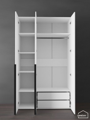 Шкаф Linnea MHR-3-2 2050х1200х510 (Белый-М 11.1.1) в Соликамске - solikamsk.ok-mebel.com | фото 5