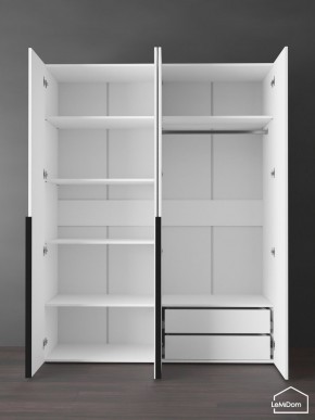Шкаф Linnea MHR-4-2 2050х1600х510 (Белый-М 11.1.1) в Соликамске - solikamsk.ok-mebel.com | фото 6