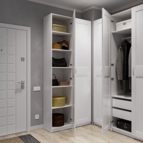 Шкаф МАКС однодверный узкий, цвет белый в Соликамске - solikamsk.ok-mebel.com | фото 4