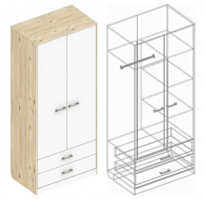 Шкаф "Милана" 2-х створчатый с 2 ящиками в Соликамске - solikamsk.ok-mebel.com | фото 3