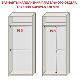 Шкаф распашной серия «ЗЕВС» (PL3/С1/PL2) Серый камень/Небраска натуральный в Соликамске - solikamsk.ok-mebel.com | фото 10