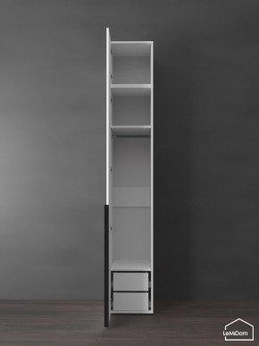 Шкаф с антресолью Linnea MHR-1A-3 2450х400х510 (Белый-М 11.1.2) в Соликамске - solikamsk.ok-mebel.com | фото 5
