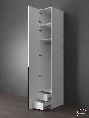 Шкаф с антресолью Linnea MHR-1A-3 2450х400х510 (Белый-М 11.1.2) в Соликамске - solikamsk.ok-mebel.com | фото 6
