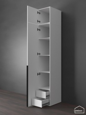 Шкаф с антресолью Linnea MHR-1A-4 2450х400х510 (Белый-М 11.1.1) в Соликамске - solikamsk.ok-mebel.com | фото 5