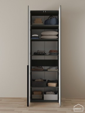 Шкаф с антресолью Linnea MHR-2A-2 2450х800х510 (Графит-М 11.1.25) в Соликамске - solikamsk.ok-mebel.com | фото 4