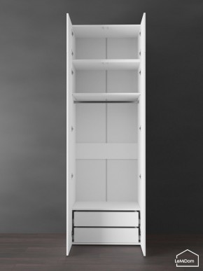 Шкаф с антресолью Linnea MHR-2POA-3 2450х800х510 (Белый-М 11.1.1) в Соликамске - solikamsk.ok-mebel.com | фото 5