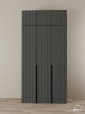 Шкаф с антресолью Linnea MHR-3A-1 2450х1200х510 (Графит-М 11.1.25) в Соликамске - solikamsk.ok-mebel.com | фото