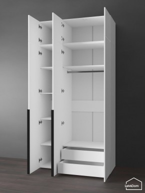 Шкаф с антресолью Linnea MHR-3A-2 2450х1200х510 (Белый-М 11.1.1) в Соликамске - solikamsk.ok-mebel.com | фото 5