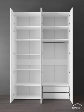 Шкаф с антресолью Linnea MHR-4POA-2 2450х1600х510 (Белый-М 11.1.2) в Соликамске - solikamsk.ok-mebel.com | фото 5