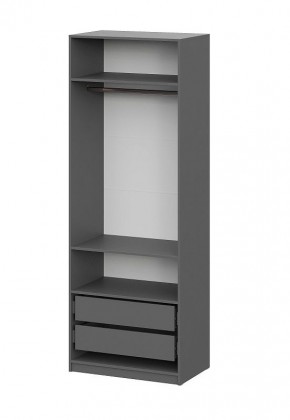 Шкаф ШК-5 + 2 полки + ящики (800) Графит в Соликамске - solikamsk.ok-mebel.com | фото 3