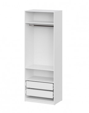 Шкаф ШК-5 + 2 полки + ящики (800) Белый текстурный в Соликамске - solikamsk.ok-mebel.com | фото 3