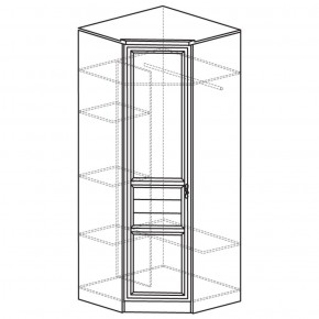 Шкаф угловой 50 Лира Нортон светлый (угол 854х854) в Соликамске - solikamsk.ok-mebel.com | фото 2