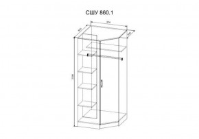 СОФИ СШУ860.1 Шкаф угловой в Соликамске - solikamsk.ok-mebel.com | фото 2