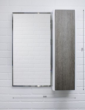 Шкаф-зеркало Uno 60 Дуб серый левый/правый Домино (DU1503HZ) в Соликамске - solikamsk.ok-mebel.com | фото 7