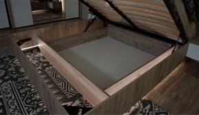 Спальня Джулия Кровать 160 МИ с подъемным механизмом Дуб крафт серый в Соликамске - solikamsk.ok-mebel.com | фото 3