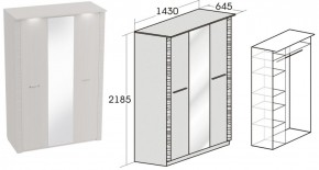 Спальный гарнитур Элана (модульная) Бодега белая в Соликамске - solikamsk.ok-mebel.com | фото 11