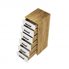 Спальный гарнитур Евро (модульный) Крафт/Белый в Соликамске - solikamsk.ok-mebel.com | фото 13