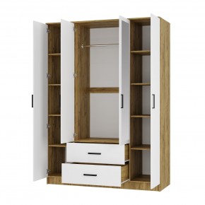 Спальный гарнитур Евро (модульный) Крафт/Белый в Соликамске - solikamsk.ok-mebel.com | фото 26