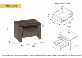 Спальный гарнитур  Мальта (Таксония) в Соликамске - solikamsk.ok-mebel.com | фото 11