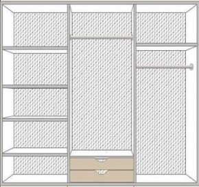 Спальный гарнитур Ольга (модульная) беж/золото в Соликамске - solikamsk.ok-mebel.com | фото 3