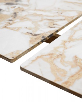 Стол ACERRA NEW 160 GLOSS GRAND JADE SOLID CERAMIC/ каркас цвета шампань, ®DISAUR в Соликамске - solikamsk.ok-mebel.com | фото 8