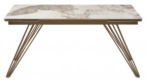 Стол ACERRA NEW 160 GLOSS LUXURY PANDORA SOLID CERAMIC/ каркас цвета шампань, ®DISAUR в Соликамске - solikamsk.ok-mebel.com | фото 11