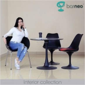 Стол Barneo T-3 Tulip style (RAL9017 черный, D100) в Соликамске - solikamsk.ok-mebel.com | фото 2
