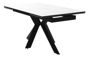 Стол BELLUNO 160 MARBLES KL-99 Белый мрамор матовый, итальянская керамика/ черный каркас, ®DISAUR в Соликамске - solikamsk.ok-mebel.com | фото 2