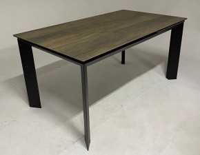 Стол CREMONA 140 KL-61 под дерево, итальянская керамика/ черный каркас, ®DISAUR в Соликамске - solikamsk.ok-mebel.com | фото 2