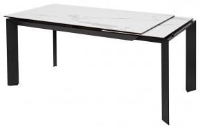 Стол CREMONA 140 MATTE STATUARIO Белый мрамор матовый, керамика/ черный каркас, ®DISAUR в Соликамске - solikamsk.ok-mebel.com | фото 6